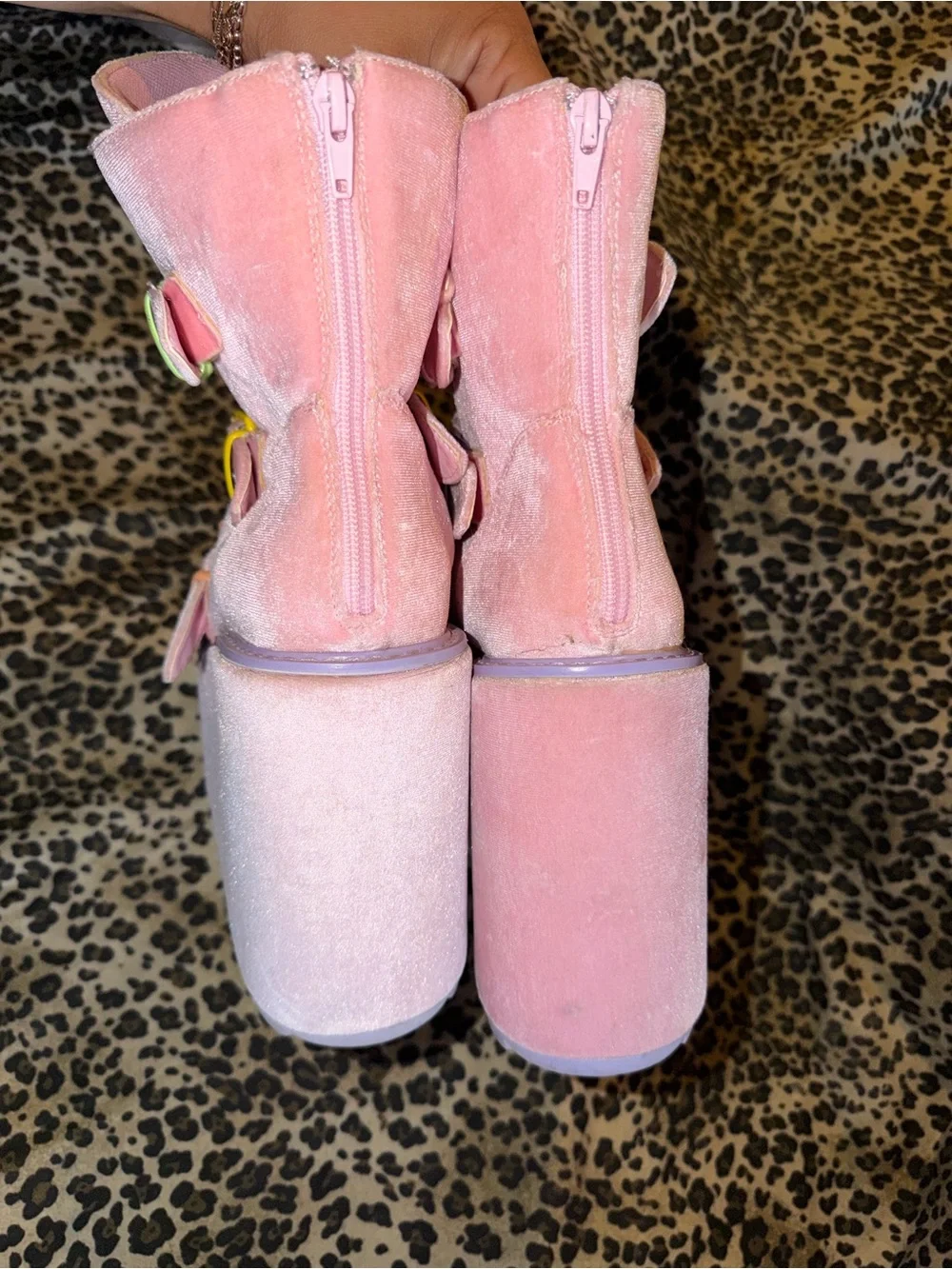 CARE BEARS PINK DUNE LO PLATFORM BOOTS -Y.R.U.